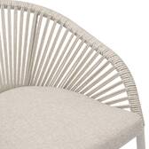 Silla de jardín con reposabrazos ORYON Arcilla Aluminio tratado con epoxi, Olefina Arcilla