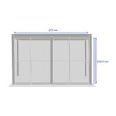 Puertas de Arcilla Para EVORA Lado 3 m - 2,7 x 2,3 m - Aluminio con tratamiento epoxi Arcilla