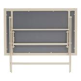 Mesa de jardín rectangular plegable AZUA Espelta / Arcilla 4 plazas - Aluminio tratado con epoxi, Vidrio Espelta / Arcilla