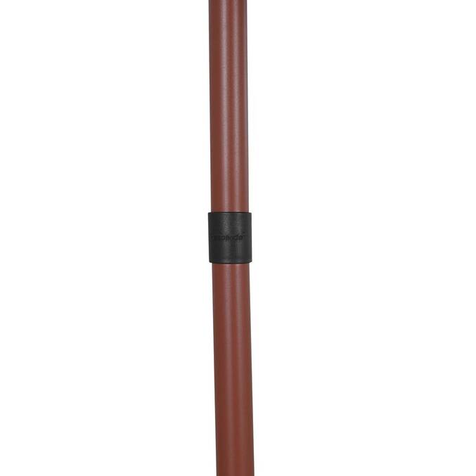 Sombrilla cuadrada inclinable SOYA Caoba 2,5 x 2,5 m - Acero, Poliéster Marrón Caoba
