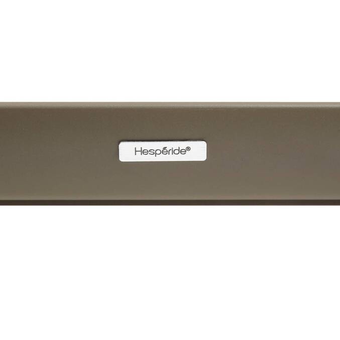 Mesa de jardín rectangular extensible LUZANE Arcilla / Café 12 plazas - Aluminio3854