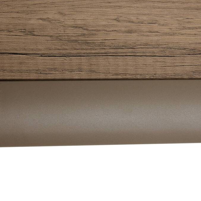 Mesa de jardín plegable cuadrada AZUA Trufa / Café 2 plazas - Aluminio tratado con epoxi, Vidrio Trufa / Café