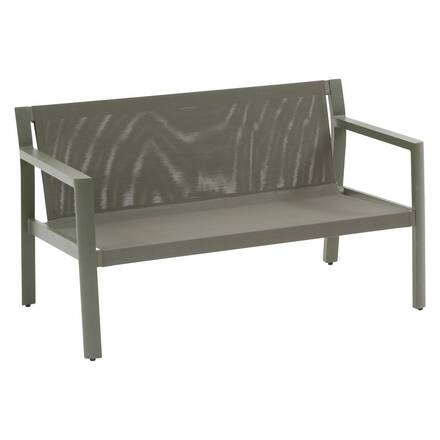 Conjunto de jardín FLOVIA Verde laurel 4 plazas - Aluminio tratado con epoxi, Texaline
