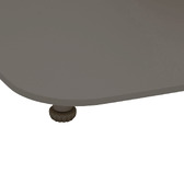 Conjunto mesa de jardín cuadrada + 2 sillas ALEGORIA Café 2 plazas - Acero, Tratamiento antioxidante reforzado Café