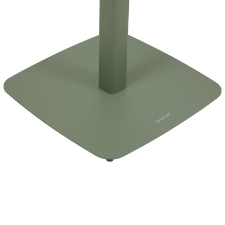 Conjunto mesa alta de jardín cuadrada + 2 sillas altas ALEGORIA Laurel 2 plazas - Acero con tratamiento epoxi, Tratamiento antioxidante reforzado