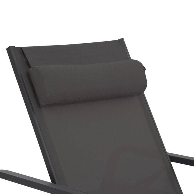 Transat OSMALA Gris/Graphite 4 positions - Texaline, Aluminium traité époxy3889