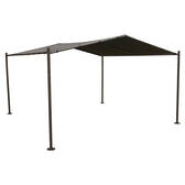 Tonnelle CERTELI Ardoise 4 x 4 m - Acier traité époxy, Polyester Ardoise