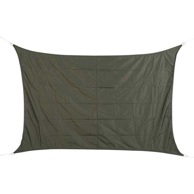 Voile d'ombrage rectangulaire CURACAO Ardoise 3 x 2 m Ardoise