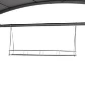 Abri à barbecue NEIBA Graphite 2,96 x 1,5 m - Acier traité époxy Graphite