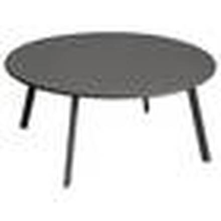 Table D'appoint Jardin Saona Hespéride - Ronde Ø50cm En Acier Blanc - Parfaite Pour Terrasse Et Extérieur