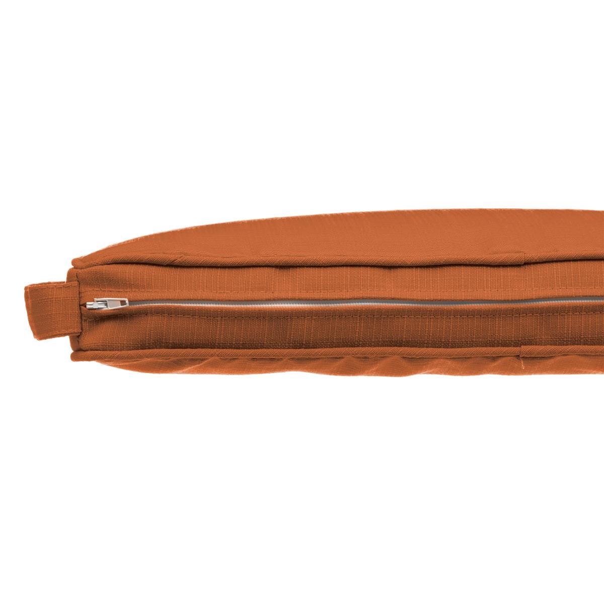 Galette de chaise à scratch KORAI Terracotta 40 x 40 x 4 cm - Polyester Terracotta