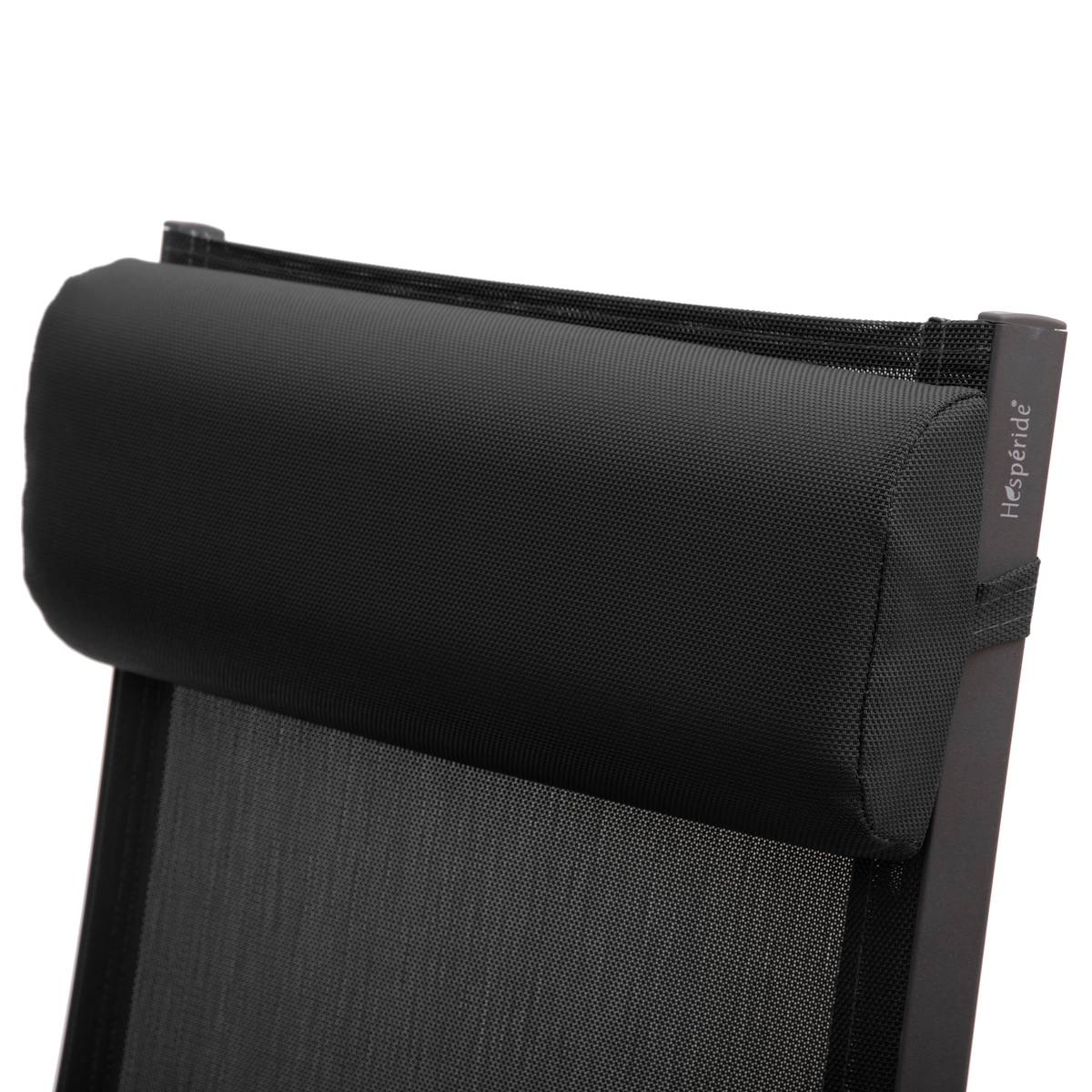 Fauteuil de jardin DECIMA Anthracite / Graphite 8 positions - Aluminium traité époxy, Texaline Anthracite / Graphite
