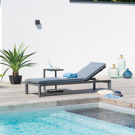 Venere Bain de soleil transat de piscine bain de soleil design blanc