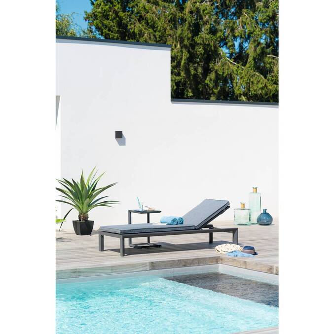 Lit de piscine ÉVASION Anthracite & Graphite Aluminium traité époxy, Texaline, Polyester3509