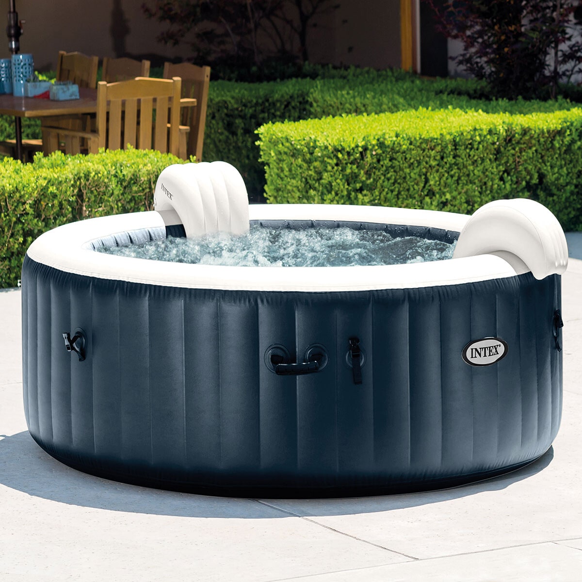 Spa gonflable rond bleu marine Intex 6 places