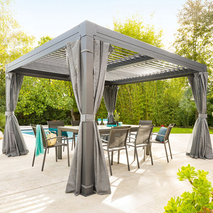 Pergola bioclimatique MAJAÉ Graphite