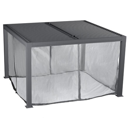 Moustiquaire pour pergola bioclimatique MAJAÉ Granit