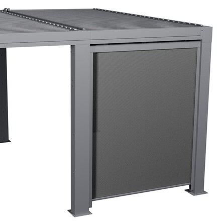 Store semi-automatique petit modèle pour demi-extension MAJAÉ Anthracite & Graphite