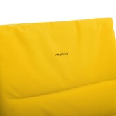 Fauteuil relax de jardin MILOS Jaune moutarde Acier traité époxy, Traitement antirouille renforcé, Polyester matelassé Jaune moutarde
