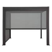 Store pour pergola bioclimatique EVORA Ardoise Pour EVORA Côté 3,6 m - 3,3 m - Aluminium, Texaline Ardoise