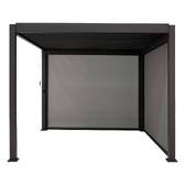 Store pour pergola bioclimatique EVORA Ardoise Pour EVORA Côté 3,6 m - 3,3 m - Aluminium, Texaline Ardoise