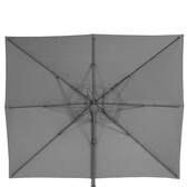 Parasol déporté rectangulaire inclinable ÉLÉA Ardoise 4 x 3 m - Aluminium, Polyester Ardoise / Graphite