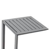 Table d'appoint de jardin carré ÉVASION Graphite 38 x 38 cm - Aluminium traité époxy Graphite