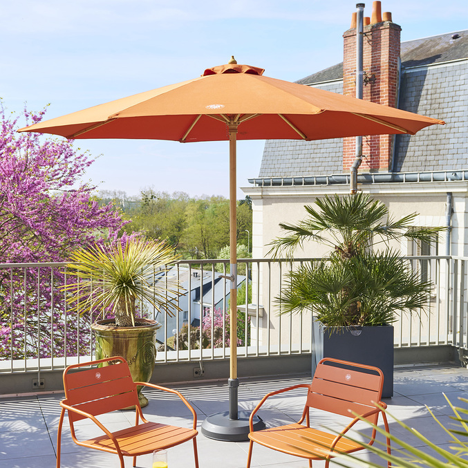 Parasol droit TINAEI Terre battue 3 m - Roland-Garros x Hespéride Terre battue