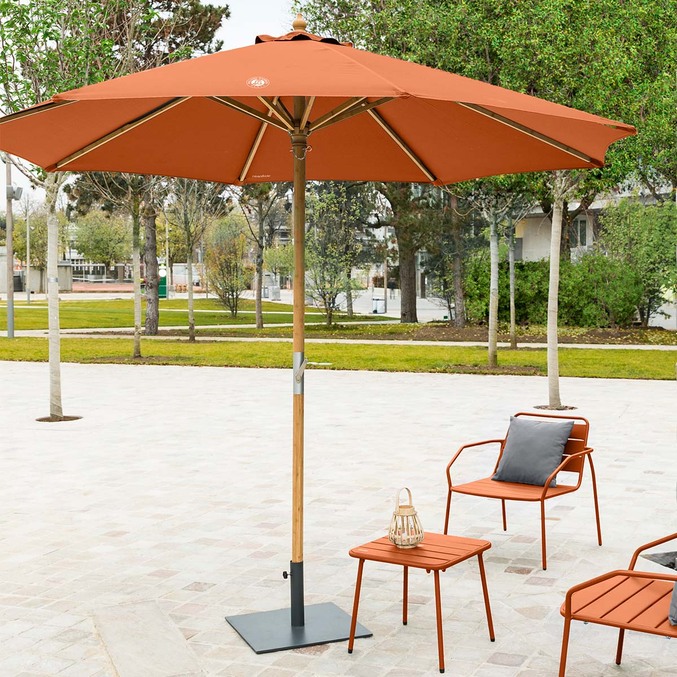 Parasol droit TINAEI Terre battue 3 m - Roland-Garros x Hespéride Terre battue