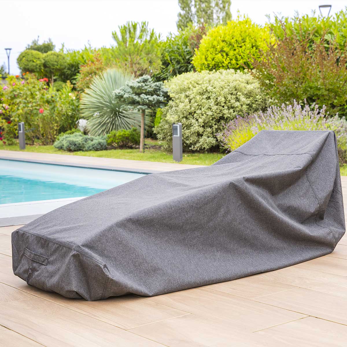 Housse de protection HAMBO pour transat Gris M 170 x 90 x 60 cm - Polyester Gris