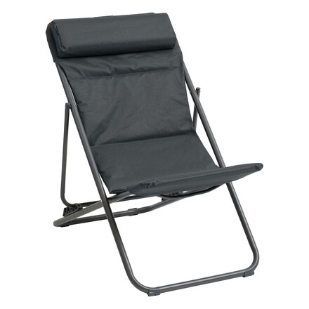 Chilienne de jardin pliante JUBBA Anthracite & Graphite Zinc, Polyester - Ancien prix : 49,99€ Anthracite / graphite