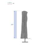 Housse de protection HAMBO pour parasol déporté Gris L 257 x 70 x 40 cm - Polyester Gris