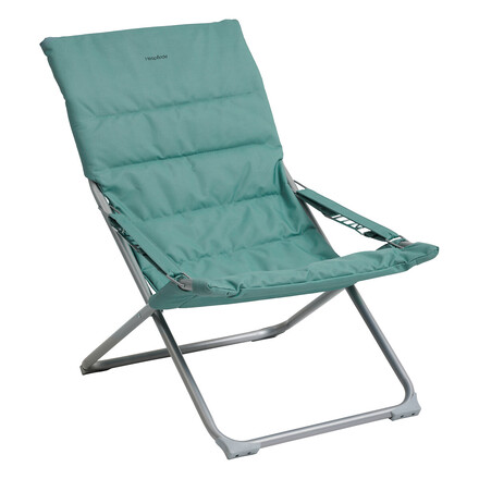 Fauteuil relax de jardin MILOS Vert jade Acier, Polyester - Ancien prix : 49,99€ Vert jade