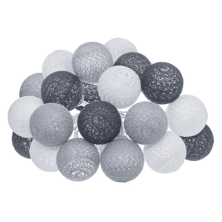 Guirlande lumineuse d'extérieur solaire Gris foncé