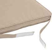 Galette de chaise à scratch KORAI Blé 40 x 40 cm - Polyester Blé