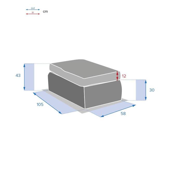 Pouf de jardin MOORÉA Savana Aluminium traité époxy, Résine tressée synthétique, Polyester3738