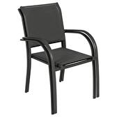 Ensemble table de jardin extensible + 10 fauteuils PIAZZA Graphite 10 places - Aluminium, ECP Graphite