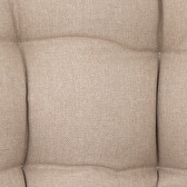 Salon de jardin duo PAOPAO Beige & Blanc 2 places - Acier traité époxy, Traitement antirouille renforcé Beige / Blanc
