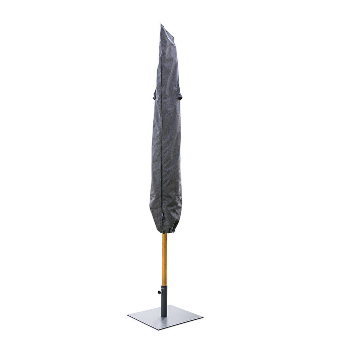 Parasol droit BOGOTA Safran + Housse de protection HAMBO 2,5 m - Acier traité époxy Safran