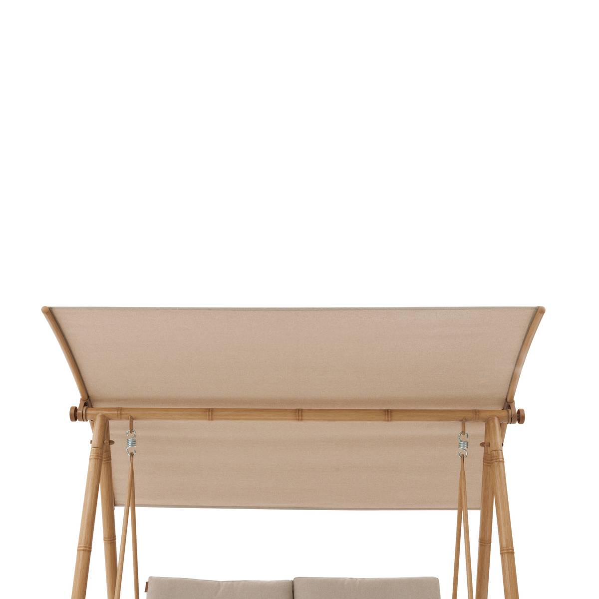 Balancelle de jardin BAROE Beige 2 places - Acier traité époxy, Texaline Beige