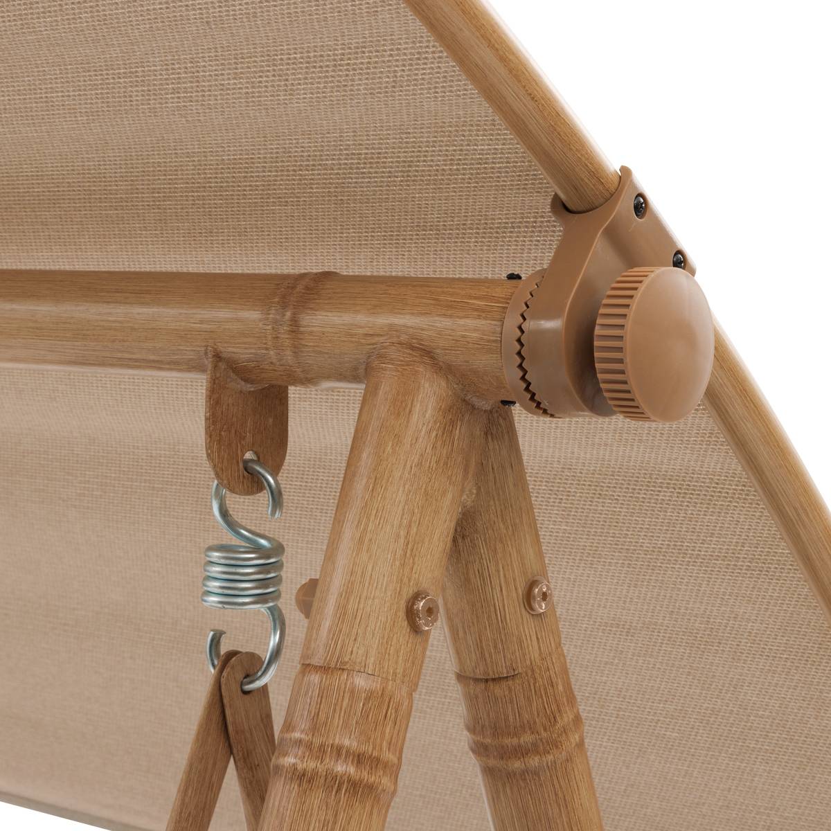 Balancelle de jardin BAROE Beige 2 places - Acier traité époxy, Texaline Beige