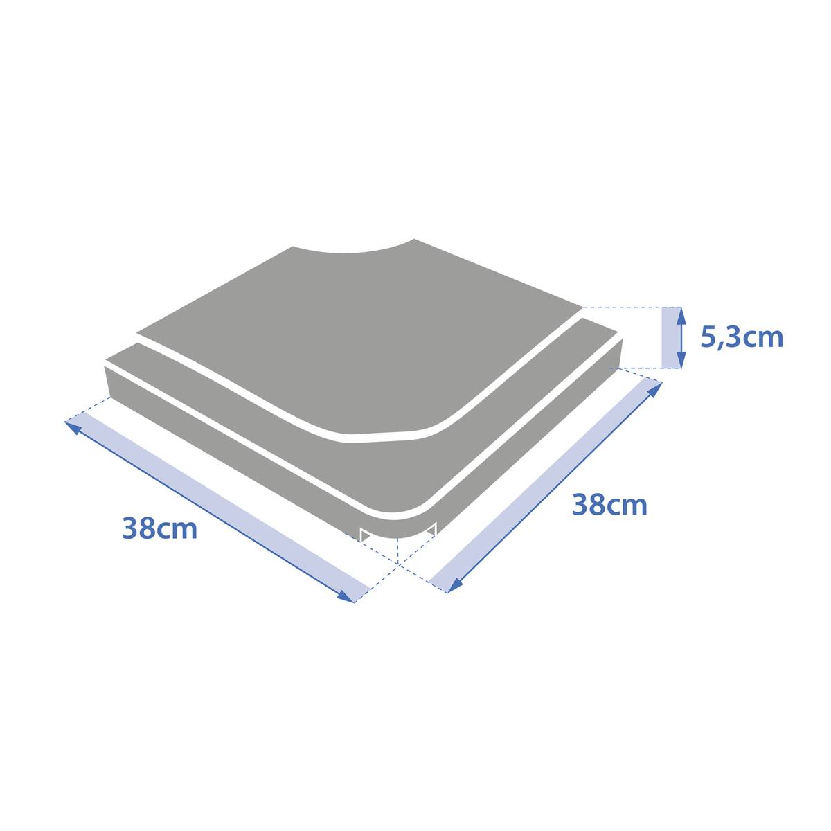 Dalle pour parasol STACIO Argile 15 kg - Béton Argile
