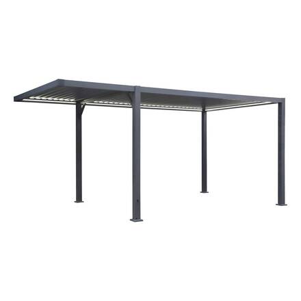Carport NEIRIA Graphite 5,5 x 3 m - Acier galvanisé, Aluminium traité époxy