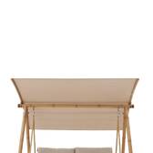 Balancelle de jardin BAROE Beige 2 places - Acier traité époxy, Texaline Beige