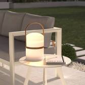 Lampe d'extérieur KIARA rechargeable USB Blanc H. 36 cm Blanc