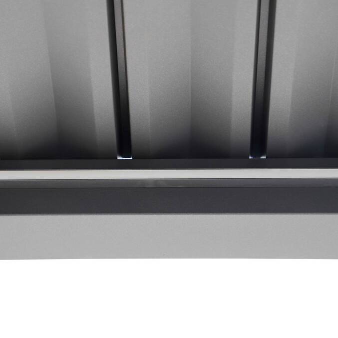 Carport NEIRIA Graphite 5,5 x 3 m - Acier galvanisé, Aluminium traité époxy Graphite