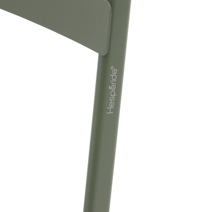 Chaise de jardin pliante GREENSBORO Vert laurier Acier traité époxy, Traitement antirouille renforcé Vert laurier