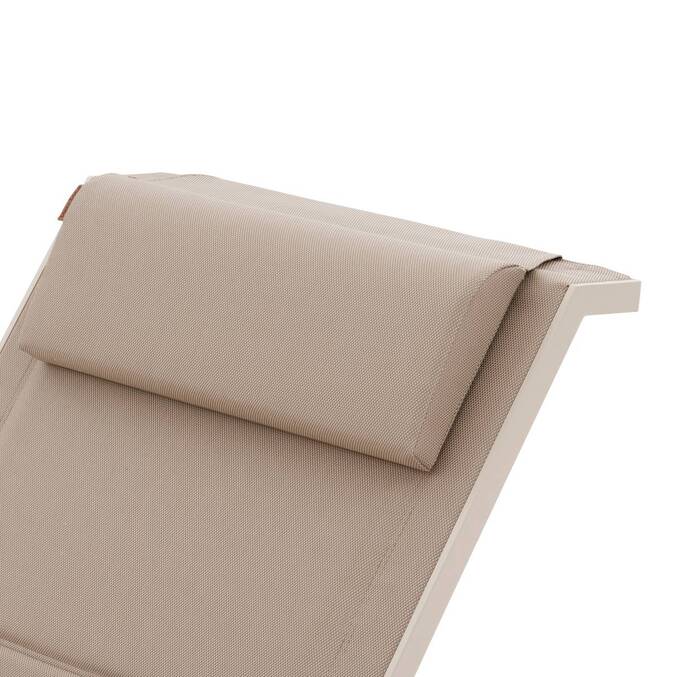 Transat ALLURE Lin & Argile 2 roues - Aluminium traité époxy, Texaline matelassée3757