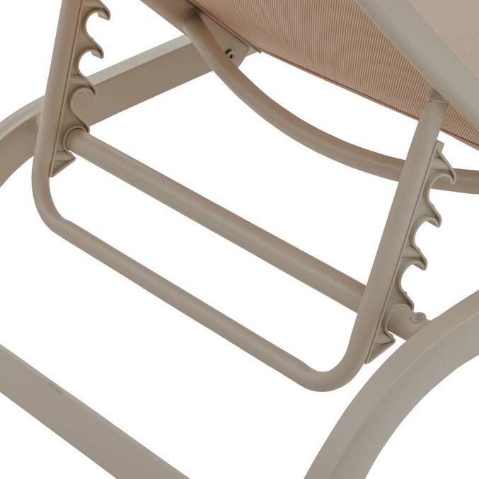 Transat BONAO Lin / Argile 2 roues - Aluminium traité époxy, Texaline3757