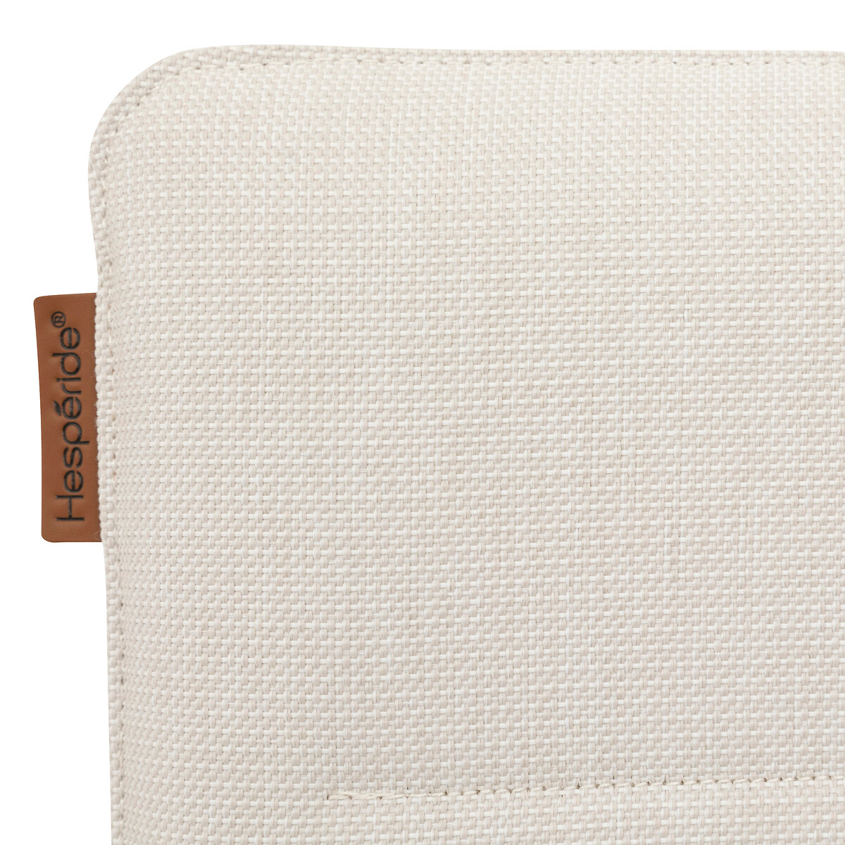 Fauteuil de jardin empilable DIESE Ivoire & Argile Aluminium traité époxy, Texaline Ivoire / Argile